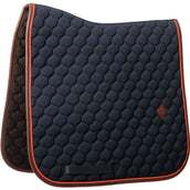 Kentucky Zadeldekje Onion Quilt Leather Neon Dressuur Navy Kentucky Zadeldekje Onion Quilt Leather Neon Dressuur Navy