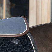 Kentucky Zadelonderlegger Halfpad Anatomic Absorb Navy/White/Brown Kentucky Zadelonderlegger Halfpad Anatomic Absorb Navy/White/Brown