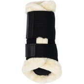 LeMieux Brushing Boots Fleece Edge Mesh Zwart/Naturel LeMieux Brushing Boots Fleece Edge Mesh Zwart/Naturel