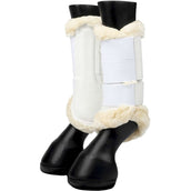 LeMieux Brushing Boots Fleece Edge Mesh Wit/Naturel LeMieux Brushing Boots Fleece Edge Mesh Wit/Naturel