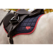 LeMieux Zadeldekje Loire Classic Springen Navy/Cranberry LeMieux Zadeldekje Loire Classic Springen Navy/Cranberry