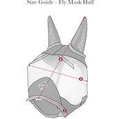 LeMieux Vliegenmasker Amour Shield Pro met Oren Navy LeMieux Vliegenmasker Amour Shield Pro met Oren Navy