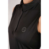Montar Poloshirt Fiona Mouwloos Zwart Montar Poloshirt Fiona Mouwloos Zwart