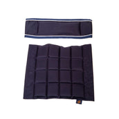 One Equestrian Zitting en Rug voor Houten Stoel Navy/Zilver One Equestrian Zitting en Rug voor Houten Stoel Navy/Zilver