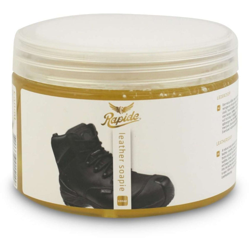 Rapide Leather Soapie Zadelzeep met Spons Blank Rapide Leather Soapie Zadelzeep met Spons Blank