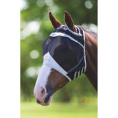 Shires Vliegenmasker met Ooruitsparing Black Shires Vliegenmasker met Ooruitsparing Black