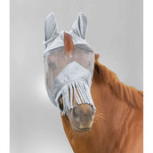 Waldhausen Vliegenmasker Premium met Oren en Franjes Zilvergrijs Waldhausen Vliegenmasker Premium met Oren en Franjes Zilvergrijs