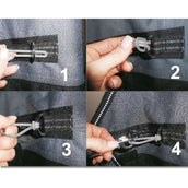 Waldhausen Veiligheidssluiting Safe-Gum Zilvergrijs Waldhausen Veiligheidssluiting Safe-Gum Zilvergrijs