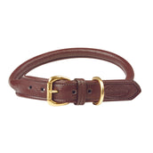 WeatherBeeta Dog Collar Rolled Leather Brown WeatherBeeta Dog Collar Rolled Leather Brown