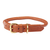 WeatherBeeta Dog Collar Rolled Leather Tan WeatherBeeta Dog Collar Rolled Leather Tan