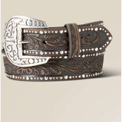 Ariat Riem Studded Tooled Embossed Bruin Ariat Riem Studded Tooled Embossed Bruin