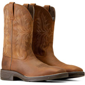 Ariat Western Boot Ridgeback Heren Oily Distressed Tan Ariat Western Boot Ridgeback Heren Oily Distressed Tan