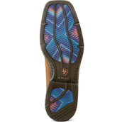 Ariat Western Boot Ridgeback Heren Oily Distressed Tan Ariat Western Boot Ridgeback Heren Oily Distressed Tan