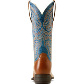 Ariat Westernlaars Cattle Caite Dames Bruin/Blauw Ariat Westernlaars Cattle Caite Dames Bruin/Blauw