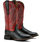Ariat Westernlaarzen Round Up Stretchfit Dames Black Deertan/Garnet Emboss Ariat Westernlaarzen Round Up Stretchfit Dames Black Deertan/Garnet Emboss