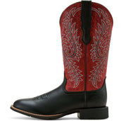 Ariat Westernlaarzen Round Up Stretchfit Dames Black Deertan/Garnet Emboss Ariat Westernlaarzen Round Up Stretchfit Dames Black Deertan/Garnet Emboss