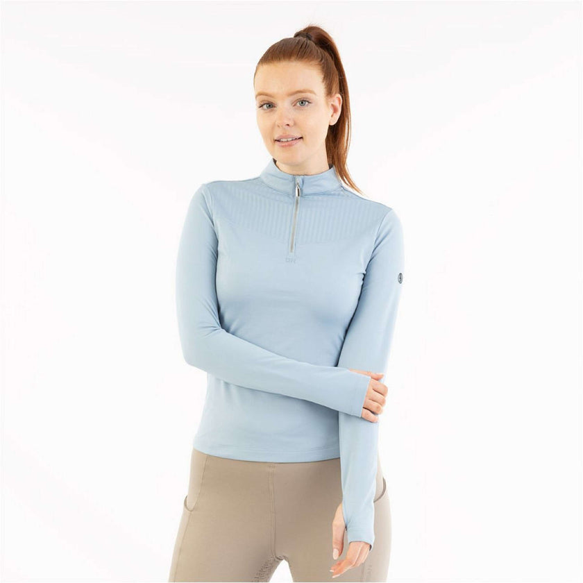 BR Pullover AW25 Half-Zip Jara Dames Ashley Blue BR Pullover AW25 Half-Zip Jara Dames Ashley Blue