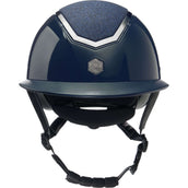 Charles Owen Cap Kylo Sparkly Wide Peak Navy Gloss/Pewter Charles Owen Cap Kylo Sparkly Wide Peak Navy Gloss/Pewter