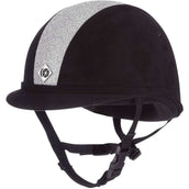 Charles Owen Cap YR8 Sparkly Centre Black/Silver Charles Owen Cap YR8 Sparkly Centre Black/Silver