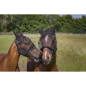 EQUITHÈME Vliegenmasker Anti-UV 2IN1 Zwart EQUITHÈME Vliegenmasker Anti-UV 2IN1 Zwart