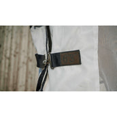 EQUITHÈME Vliegendeken Flycool Combo met Hals Navy/Wit EQUITHÈME Vliegendeken Flycool Combo met Hals Navy/Wit