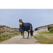 EQUITHÈME Outdoordeken Classic 1200D High Neck 200g Navy EQUITHÈME Outdoordeken Classic 1200D High Neck 200g Navy