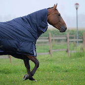 EQUITHÈME Outdoordeken Pro Series Tyrex 1680D 220g met Hals Navy EQUITHÈME Outdoordeken Pro Series Tyrex 1680D 220g met Hals Navy