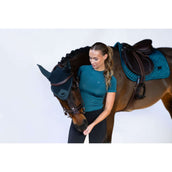 Equestrian Stockholm Shirt Dynamic Short Sleeve Deep Teal Equestrian Stockholm Shirt Dynamic Short Sleeve Deep Teal