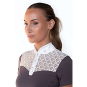 Equestrian Stockholm Wedstrijdshirt Crystal Champion Wit/Dark Violet Equestrian Stockholm Wedstrijdshirt Crystal Champion Wit/Dark Violet