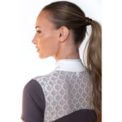 Equestrian Stockholm Wedstrijdshirt Crystal Champion Wit/Dark Violet Equestrian Stockholm Wedstrijdshirt Crystal Champion Wit/Dark Violet