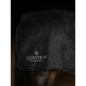 Equestrian Stockholm Quarter Rug Heavy Fleece Zwart Equestrian Stockholm Quarter Rug Heavy Fleece Zwart