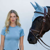 Equestrian Stockholm Shirt Dynamic Short Sleeve Midsummer Blue Equestrian Stockholm Shirt Dynamic Short Sleeve Midsummer Blue
