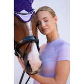 Equestrian Stockholm Shirt Dynamic Short Sleeve Lavender Equestrian Stockholm Shirt Dynamic Short Sleeve Lavender