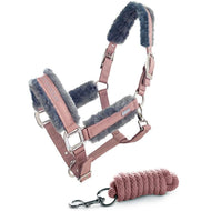 Equestrian Stockholm Halster & Touw Fur Roze Equestrian Stockholm Halster & Touw Fur Roze