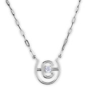 Equestrian Stockholm Halsketting Swarovski Crystal Silver Equestrian Stockholm Halsketting Swarovski Crystal Silver