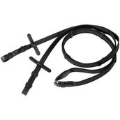 Harry's Horse Teugels Supergrip met Stops Zwart Harry's Horse Teugels Supergrip met Stops Zwart