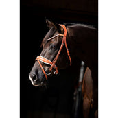 HB Showtime Hoofdstel Chesnuth Cognac/Wit HB Showtime Hoofdstel Chesnuth Cognac/Wit