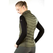 HKM Bodywarmer Jersey Basel Olijfgroen HKM Bodywarmer Jersey Basel Olijfgroen