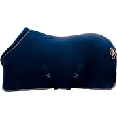 HKM Zweetdeken Rosegold Glamour Donkerblauw/Rosegoud HKM Zweetdeken Rosegold Glamour Donkerblauw/Rosegoud