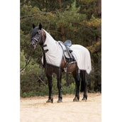 HKM Uitrijvliegendeken Fringes Afneembare Hals Zilver/Grijs HKM Uitrijvliegendeken Fringes Afneembare Hals Zilver/Grijs