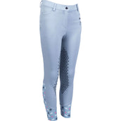 HKM Rijbroek Bria Half Grip Rookblauw HKM Rijbroek Bria Half Grip Rookblauw