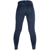 HKM Rijbroek Aruba Denim Full Grip Donkerblauw HKM Rijbroek Aruba Denim Full Grip Donkerblauw