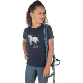 HKM T-Shirt Sparkle Donker Blauw HKM T-Shirt Sparkle Donker Blauw