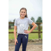 HKM T-Shirt Sparkle Grijs Melange HKM T-Shirt Sparkle Grijs Melange