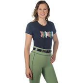 HKM T-Shirt Mirror Donker Blauw HKM T-Shirt Mirror Donker Blauw