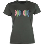 HKM T-Shirt Mirror Grijsgroen HKM T-Shirt Mirror Grijsgroen