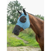 HKM Vliegenmasker Elastic Met Neusnetje Rook Blauw HKM Vliegenmasker Elastic Met Neusnetje Rook Blauw