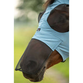 HKM Vliegenmasker Elastic Met Neusnetje Rook Blauw HKM Vliegenmasker Elastic Met Neusnetje Rook Blauw