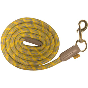 Lauria Garrelli Halstertouw Limone met Musketonhaak Grijs/Beige Lauria Garrelli Halstertouw Limone met Musketonhaak Grijs/Beige