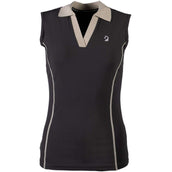 Lauria Garrelli Poloshirt Limone Mouwloos Zwart Lauria Garrelli Poloshirt Limone Mouwloos Zwart